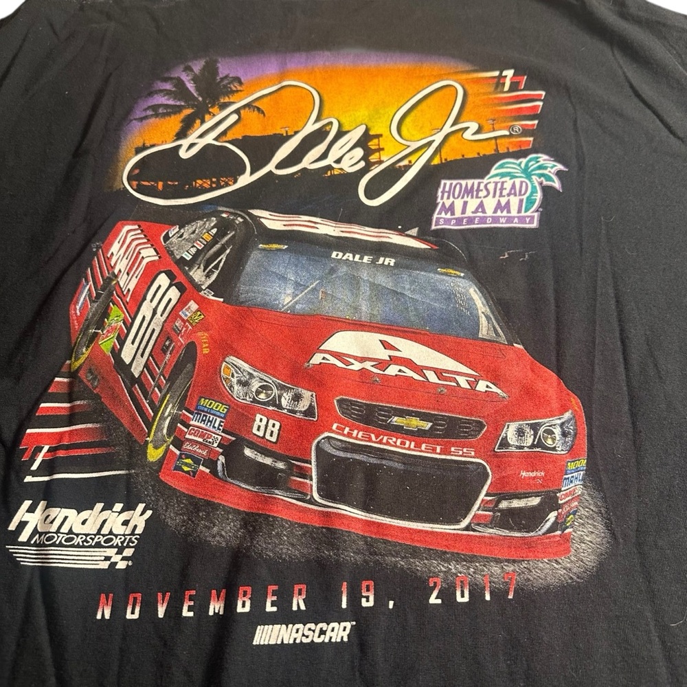Lot Of 2 Dale Earnhardt Jr Tshirts Size 2XL READ 1 Blue 1 Black - Picture 6 of 10